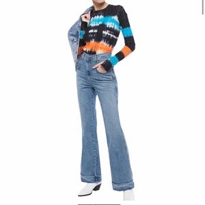 Re/Done 70’s Ultra High-Rise Cuffed Bell Jeans